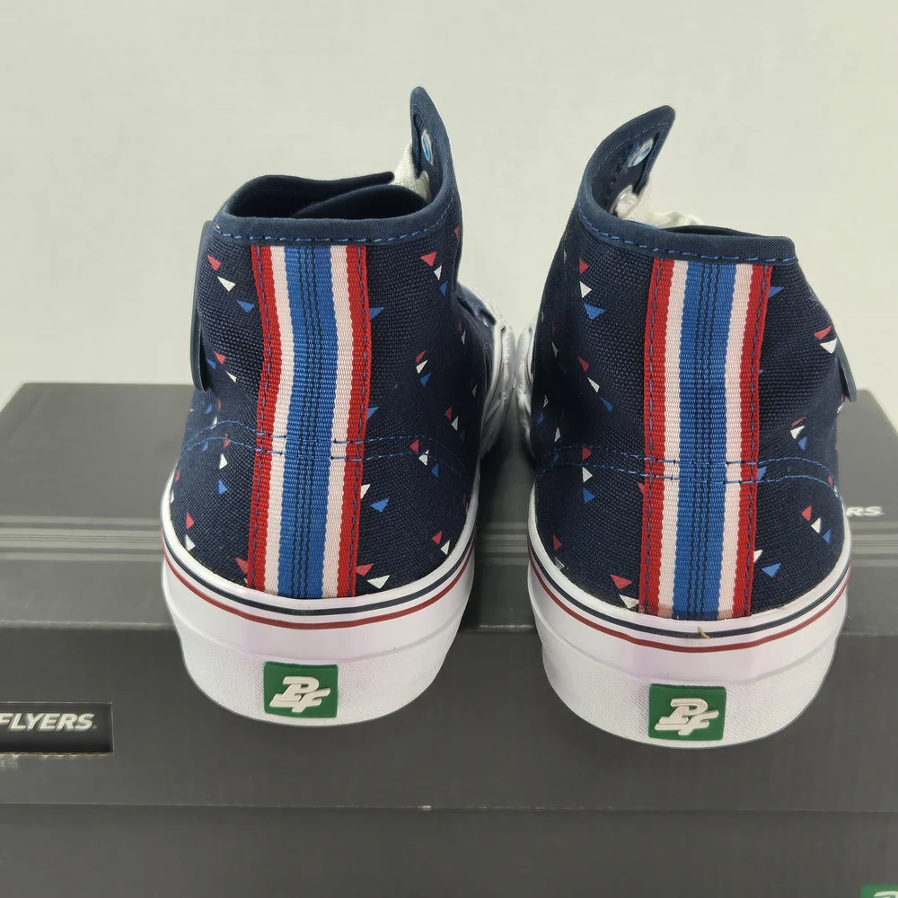 P.F. Flyers Rolland Berry Navy High-Top Canvas Sneakers Size Men's 8 Women's 9.5